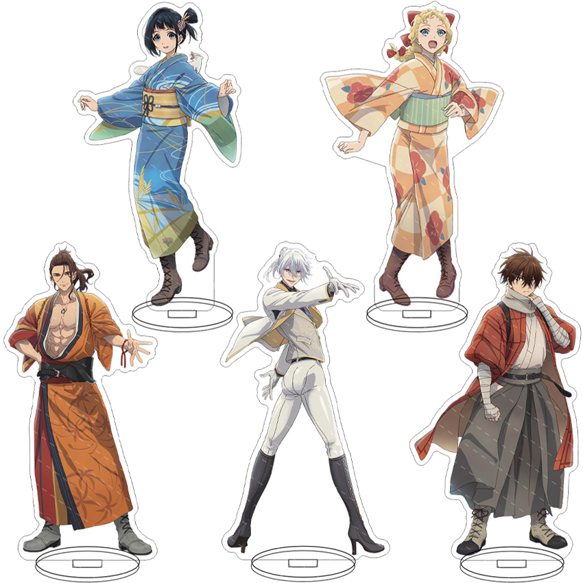 Anime Merchandise Collection - 16CM アニメ スパークス・オブ・トゥモロー ‌ 坂本景八、桃川稲子、三富洋介、リクケンゴのコスプレアクリルスタンドオーナメントギフト