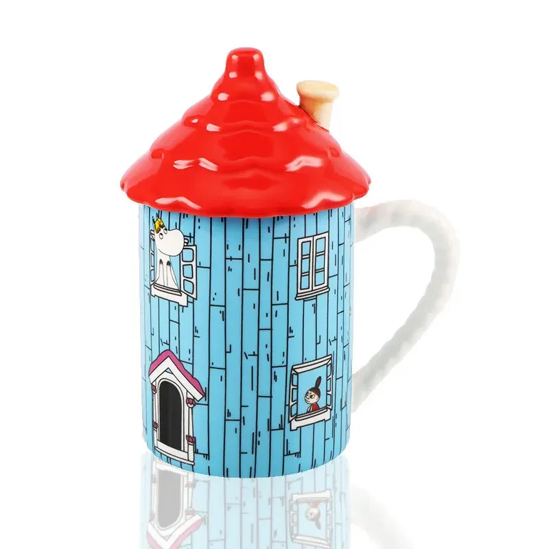 Anime Merchandise Mugs - 401-500ml M-ムーミンハウス セラミックマグ アニメアクションフィギュア アニメグッズ デスクトップデコレーション