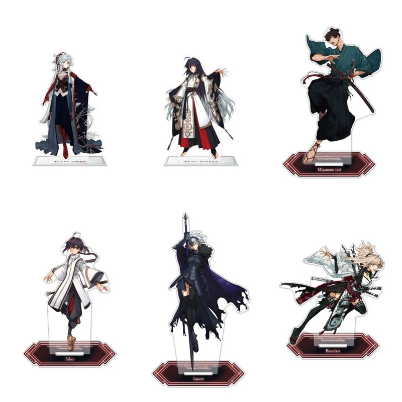 Fate Anime Merchandise - 15 センチメートルアニメフェイト_サムライレムナントアクリルキーホルダーフィギュアスタンドモデルプレートデスクトップ装飾キャラクター商品ホリデーギフト